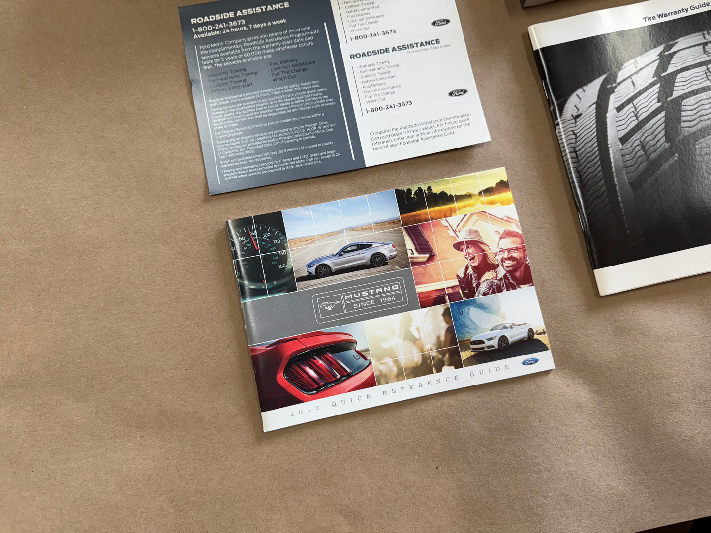 2015 Ford Mustang GT Owners Manual And Literature w/Cover
