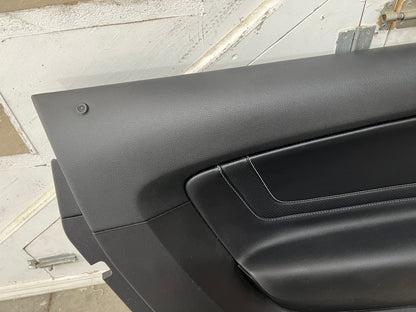2018-2022 Mustang GT V6 EcoBoost LH RH Premium Leather Insert Door Panels Pair