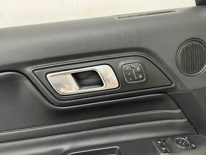 2018-2022 Mustang GT V6 EcoBoost LH RH Premium Leather Insert Door Panels Pair
