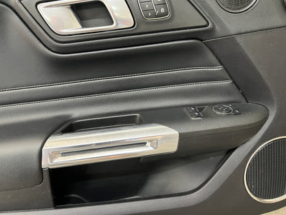 2018-2022 Mustang GT V6 EcoBoost LH RH Premium Leather Insert Door Panels Pair