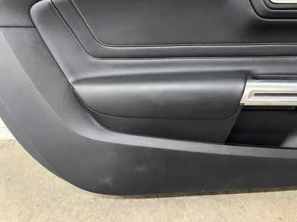 2018-2022 Mustang GT V6 EcoBoost LH RH Premium Leather Insert Door Panels Pair