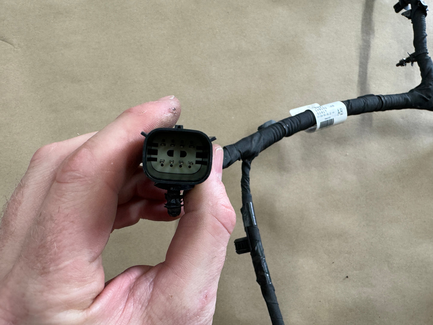 2020-2022 Ford Mustang GT500 Rear Magnetic Ride Control Sensor Wiring Harness