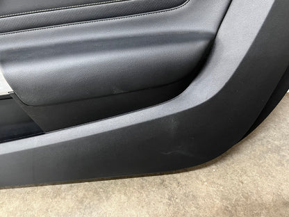 2018-2022 Mustang GT V6 EcoBoost LH RH Premium Leather Insert Door Panels Pair