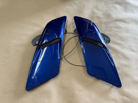 2015-2017 Ford Mustang GT Hood Insert Vents RH LH Pair "Blue"