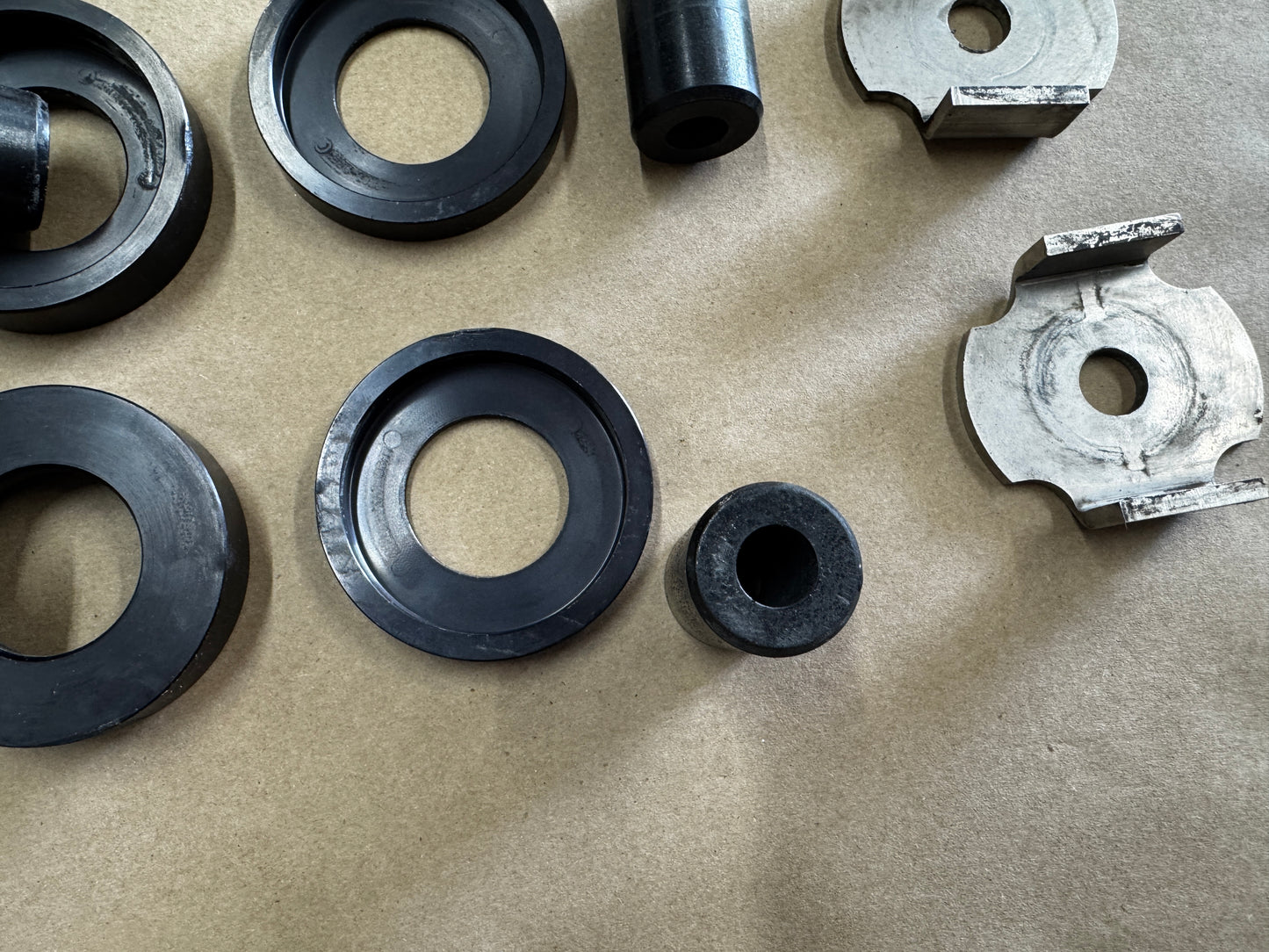 2015-2026 Ford Mustang GT BMR Cradle Bushing Lockout Kit Level 1 Center Sleeves