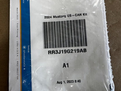 2024 Ford Mustang Supplemental Guide w/Cover - OEM