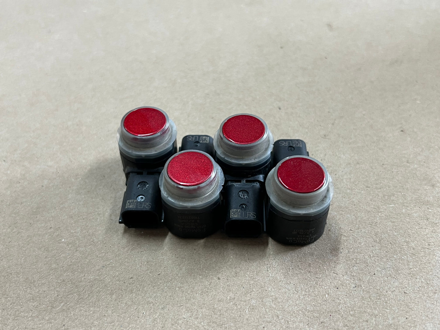 2015-2022 Ford Mustang GT Parking Assist Sensors (4) D4 Rapid Red