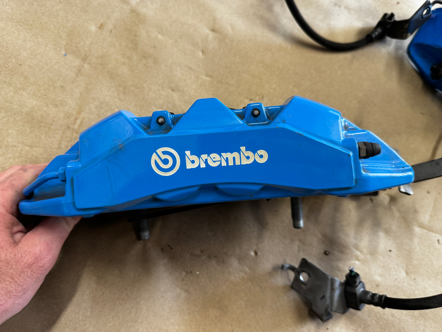 2024-2026 Ford Mustang GT Rear Brake Calipers Pair 4 Piston Brembo