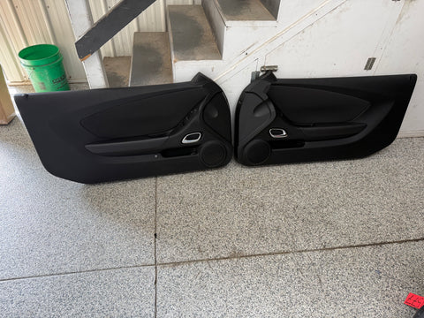 2010-2015 Chevrolet Camaro SS RH LH Pair Door Panels "Cloth" Inserts