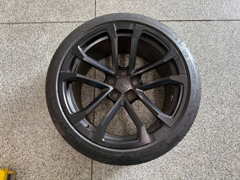 2012-2015 Chevrolet Camaro ZL1 20x11" Black Wheel Rim Tire Michelin 285/35/20