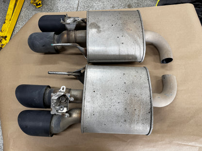 2024-2026 Mustang Dark Horse RH LH Pair Active Exhaust Muffler Quad Tip