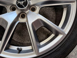 2015-2023 Ford Mustang GT Silver Wheel Rim 19"x8.5" Bravo Tire 255/40/R19