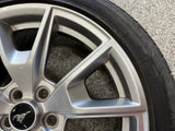 2015-2023 Ford Mustang GT Silver Wheel Rim 19"x8.5" Bravo Tire 255/40/R19