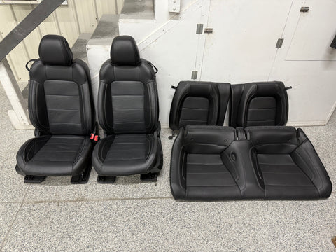 2018-2023 Ford Mustang GT Black Leather Coupe Front Rear Power Seats Heat Cooled