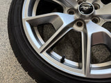 2015-2023 Ford Mustang GT Silver Wheel Rim 19"x8.5" Bravo Tire 255/40/R19