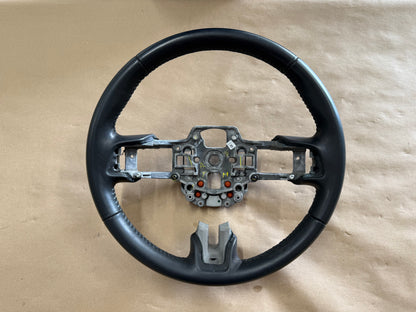 2018-2023 Ford Mustang Bare Leather Steering Wheel Black "Auto"