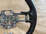 2018-2023 Ford Mustang Bare Leather Steering Wheel Black "Auto"