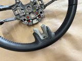 2018-2023 Ford Mustang Bare Leather Steering Wheel Black "Auto"