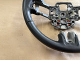 2018-2023 Ford Mustang Bare Leather Steering Wheel Black "Auto"