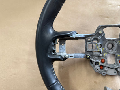 2018-2023 Ford Mustang Bare Leather Steering Wheel Black "Auto"
