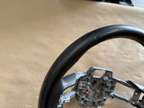 2018-2023 Ford Mustang Bare Leather Steering Wheel Black "Auto"