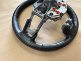 2018-2023 Ford Mustang Bare Leather Steering Wheel Black "Auto"