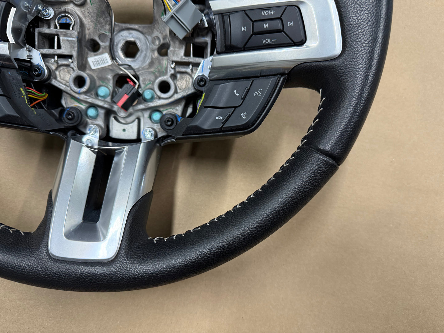 2015 Ford Mustang GT 50th Anniversary Leather Steering Wheel "Manual"