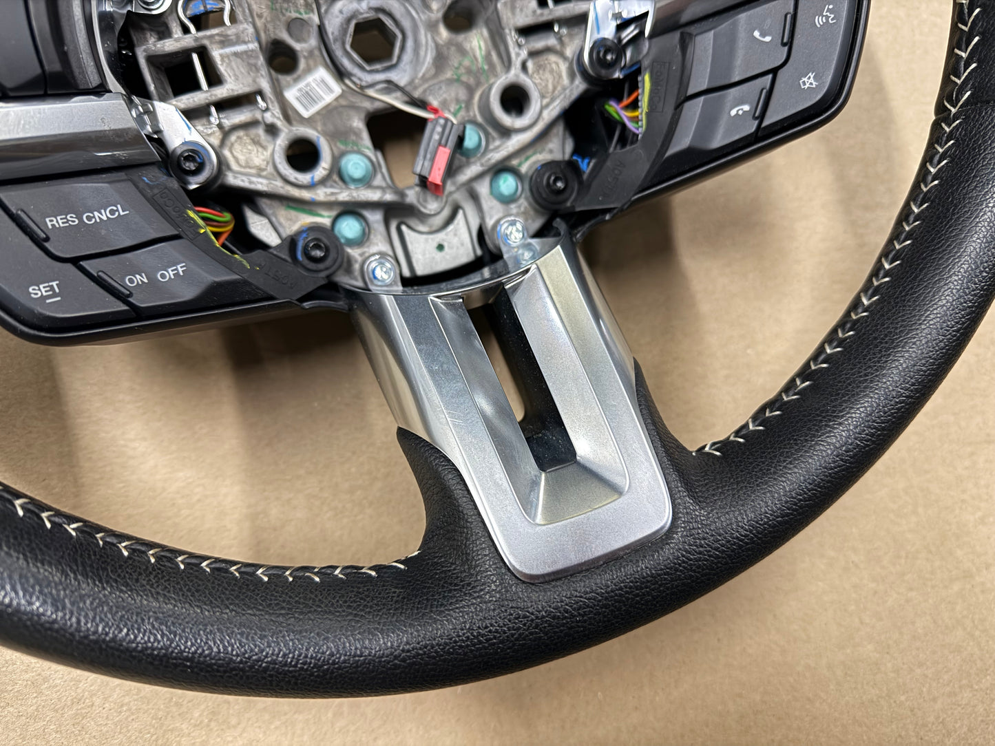 2015 Ford Mustang GT 50th Anniversary Leather Steering Wheel "Manual"