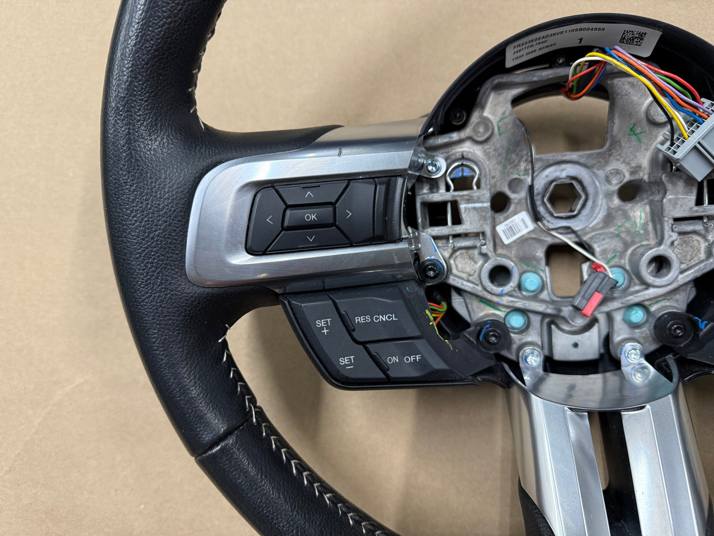 2015 Ford Mustang GT 50th Anniversary Leather Steering Wheel "Manual"