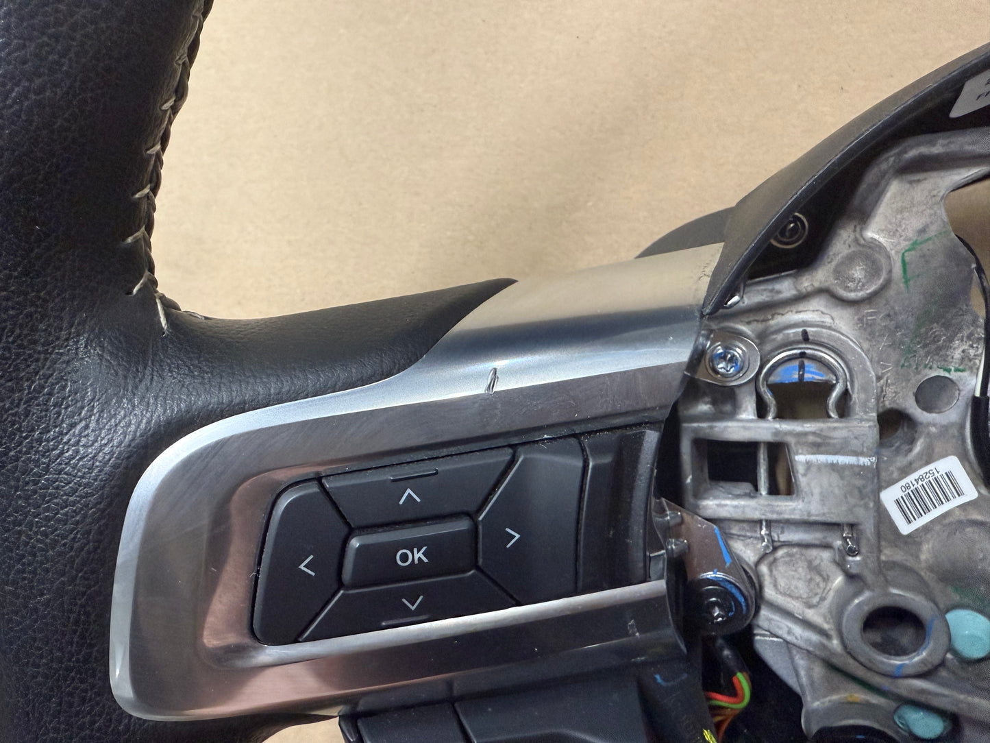 2015 Ford Mustang GT 50th Anniversary Leather Steering Wheel "Manual"