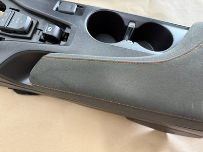 2016-2024 Chevrolet Camaro SS Center Console Suede Armrest "Orange Stitch"
