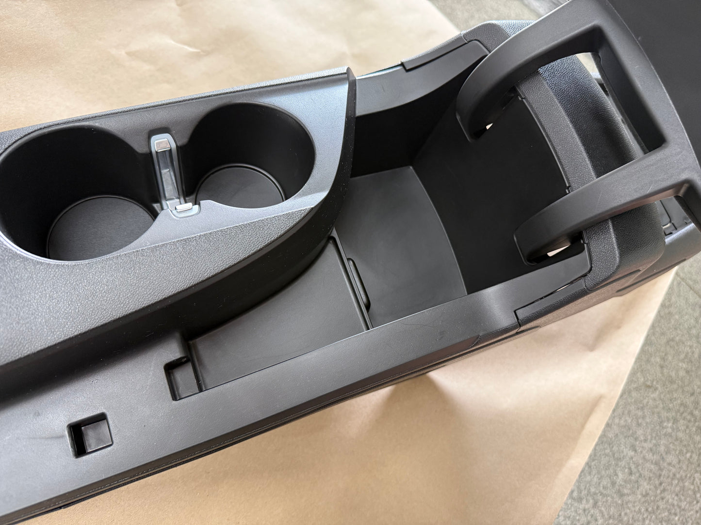 2016-2024 Chevrolet Camaro SS Center Console Suede Armrest "Orange Stitch"