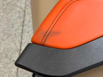 2016-2024 Chevrolet Camaro SS Center Console Suede Armrest "Orange Stitch"