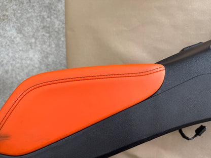 2016-2024 Chevrolet Camaro SS Center Console Suede Armrest "Orange Stitch"