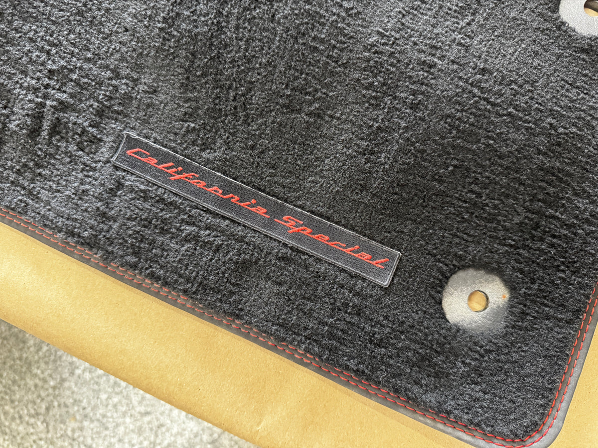 2015-2023 Ford Mustang Black Front Floor Mats Carpet California Special