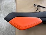 2016-2024 Chevrolet Camaro SS Center Console Suede Armrest "Orange Stitch"