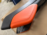 2016-2024 Chevrolet Camaro SS Center Console Suede Armrest "Orange Stitch"