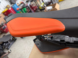 2016-2024 Chevrolet Camaro SS Center Console Suede Armrest "Orange Stitch"