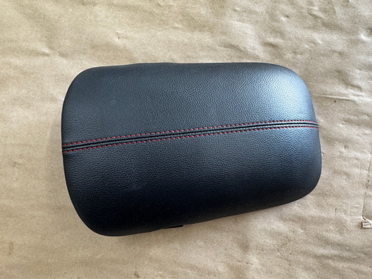 2015-2023 Ford Mustang Center Top Console Lid Armrest Red Stitching - OEM