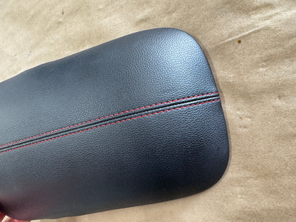 2015-2023 Ford Mustang Center Top Console Lid Armrest Red Stitching - OEM