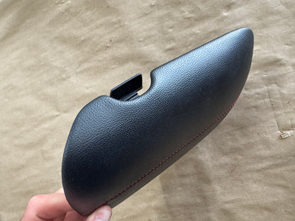 2015-2023 Ford Mustang Center Top Console Lid Armrest Red Stitching - OEM