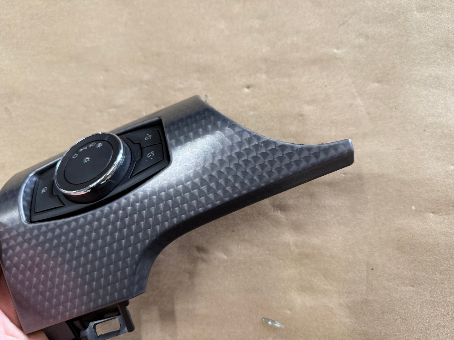 2015-2023 Ford Mustang GT Headlight Switch Knob & Dash Trim Bezel PP1