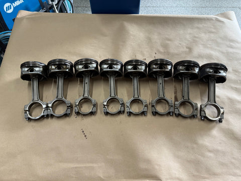 2010-2015 Chevrolet Camaro SS 6.2L L99 Pistons Connecting Rods "USED"