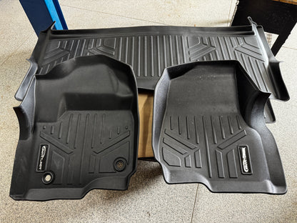 2017-2026 Ford F-250 F-350 Black  Smartliner Front Rear Floor Mats