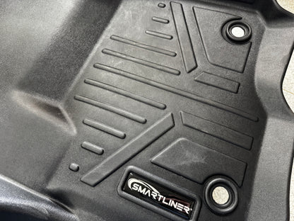 2017-2026 Ford F-250 F-350 Black  Smartliner Front Rear Floor Mats