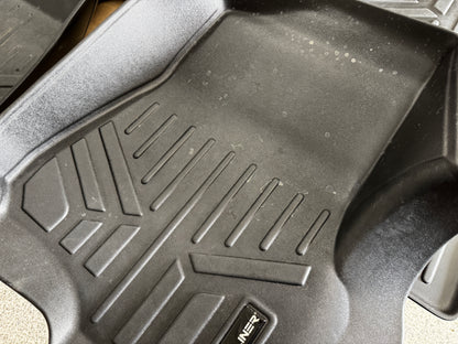 2017-2026 Ford F-250 F-350 Black  Smartliner Front Rear Floor Mats