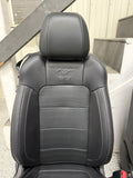 2015-2017 Ford Mustang GT Leather Front Rear Seats Black Heated Cooled