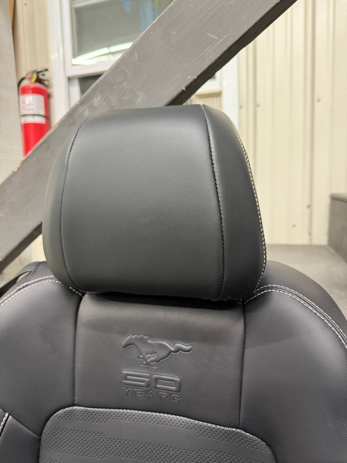 2015-2017 Ford Mustang GT Leather Front Rear Seats Black Heated Cooled