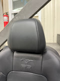 2015-2017 Ford Mustang GT Leather Front Rear Seats Black Heated Cooled