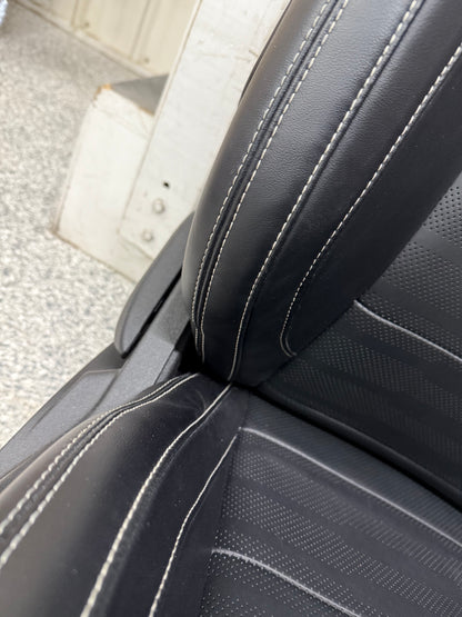 2015-2017 Ford Mustang GT Leather Front Rear Seats Black Heated Cooled